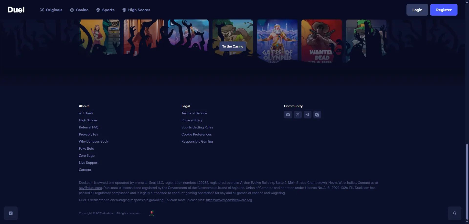 Offerta rakeback e Zero Edge Mode su Duel Casino per l'Italia