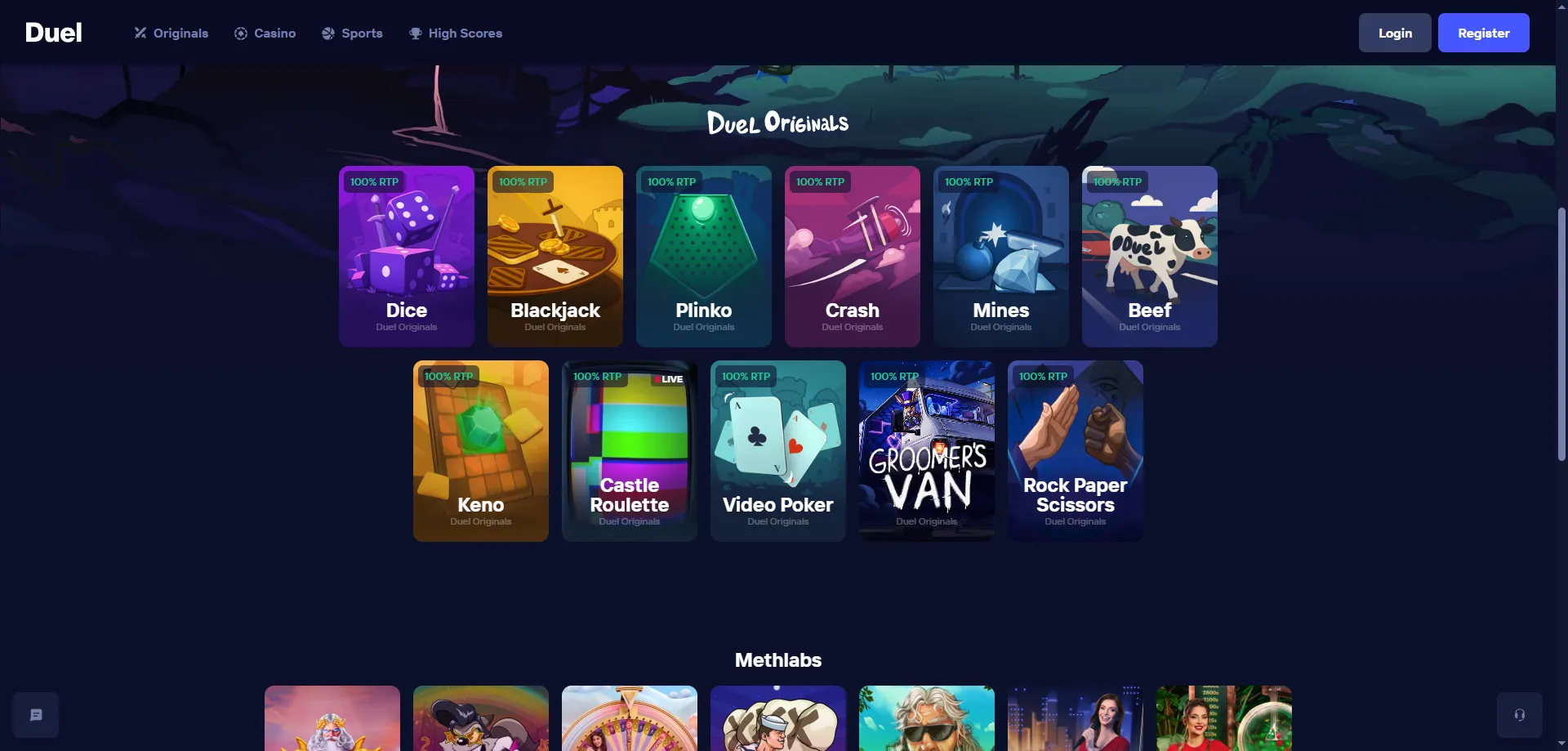 Provider di giochi Duel Casino &mdash; Pragmatic Play, Evolution e altri